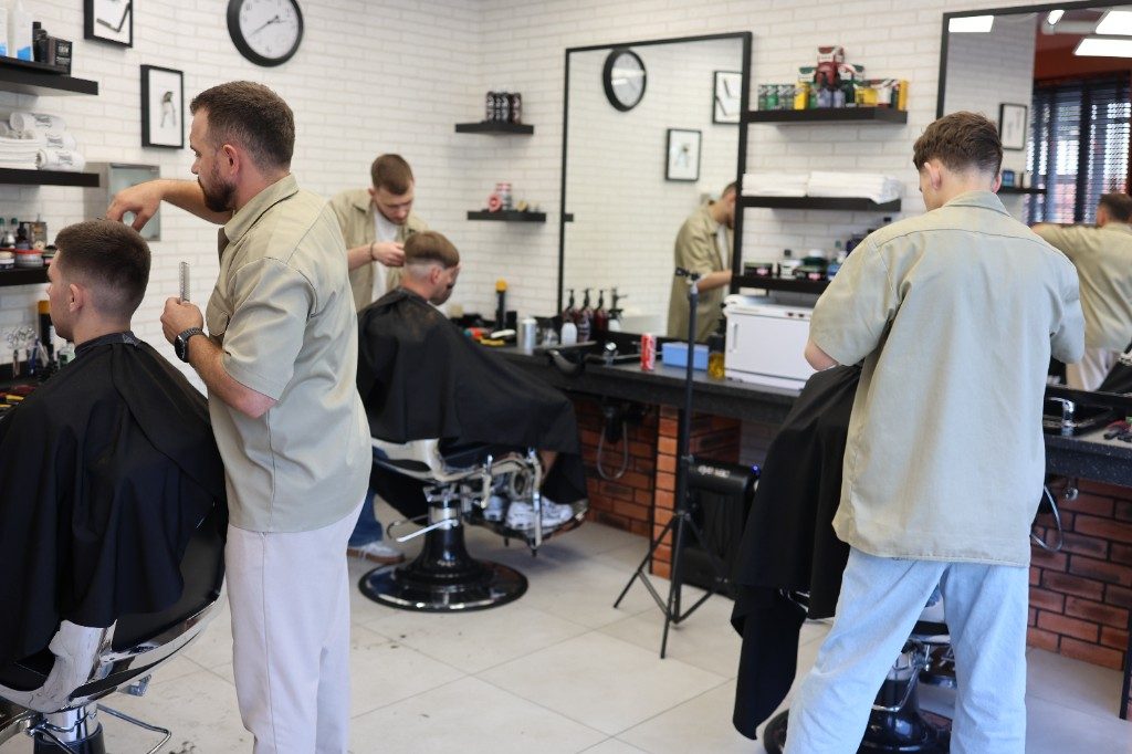 Interiér Lighthouse Barber Shop